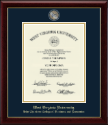West Virginia University diploma frame - Masterpiece Medallion Diploma Frame in Gallery