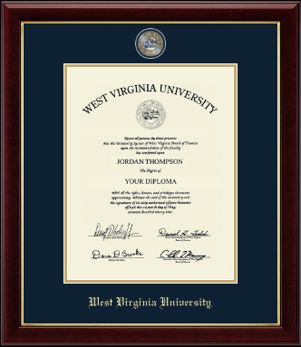 West Virginia University diploma frame - Masterpiece Medallion Diploma Frame in Gallery