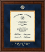 West Virginia University diploma frame - Presidential Masterpiece Diploma Frame in Madison