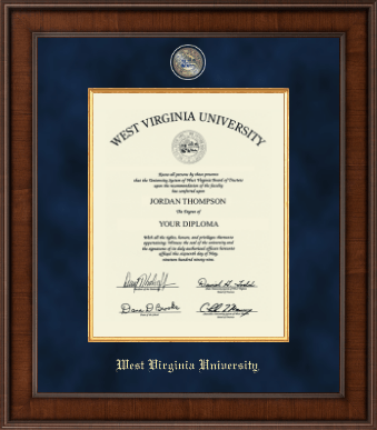 West Virginia University diploma frame - Presidential Masterpiece Diploma Frame in Madison