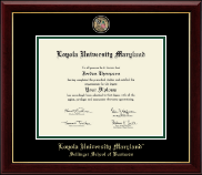 Loyola University Maryland Masterpiece Medallion Diploma Frame in Gallery