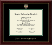 Loyola University Maryland diploma frame - Masterpiece Medallion Diploma Frame in Gallery