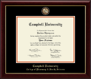 Campbell University diploma frame - Masterpiece Medallion Diploma Frame in Gallery
