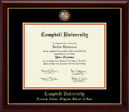 Campbell University diploma frame - Masterpiece Medallion Diploma Frame in Gallery