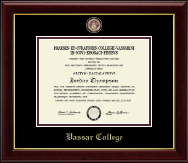 Vassar College Masterpiece Medallion Diploma Frame in Gallery