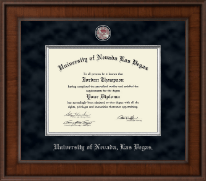 University of Nevada Las Vegas diploma frame - Presidential Pewter Masterpiece Diploma Frame in Madison