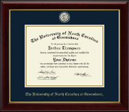 The University of North Carolina Greensboro Masterpiece Medallion Diploma Frame in Gallery