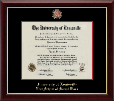 University of Louisville diploma frame - Masterpiece Medallion Diploma Frame in Gallery