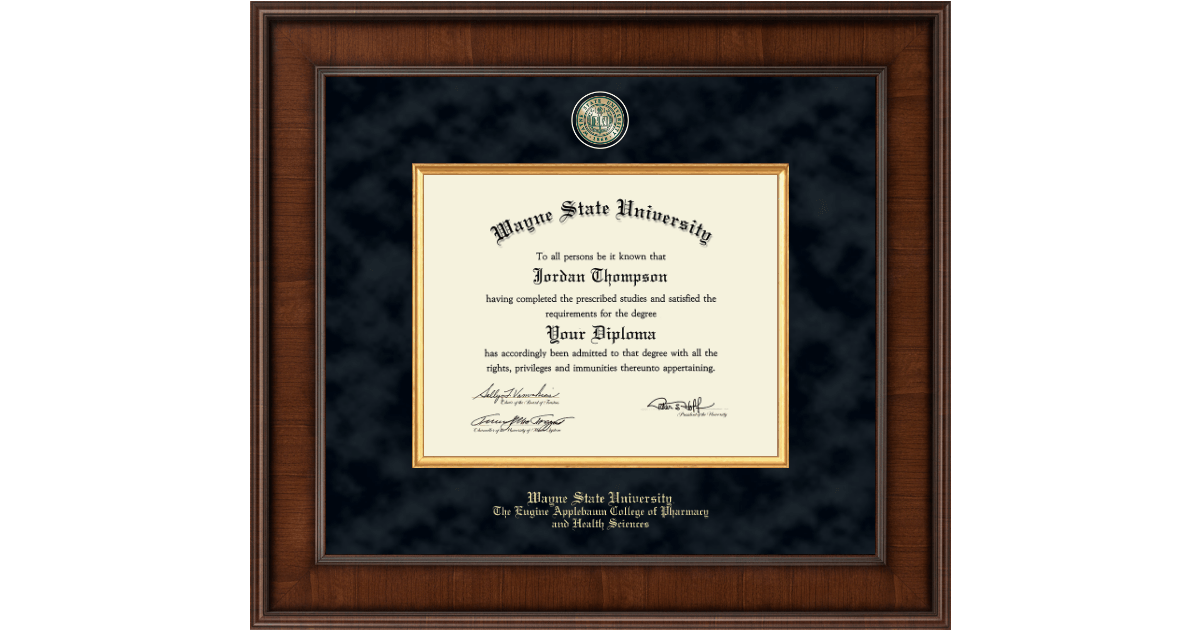 Presidential Masterpiece Diploma Frame in Madison Wayne State ...