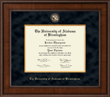 The University of Alabama at Birmingham diploma frame - Presidential Masterpiece Diploma Frame in Madison