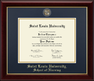 Saint Louis University diploma frame - Masterpiece Medallion Diploma Frame in Gallery