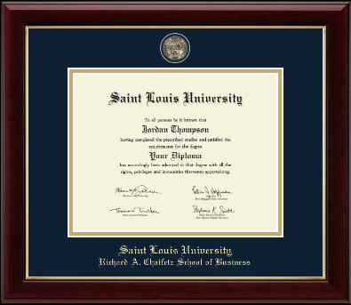 Saint Louis University diploma frame - Masterpiece Medallion Diploma Frame in Gallery