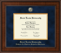 Saint Louis University Presidential Masterpiece Diploma Frame in Madison