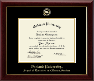 Oakland University diploma frame - Masterpiece Medallion Diploma Frame in Gallery
