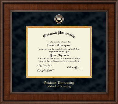 Oakland University diploma frame - Presidential Masterpiece Diploma Frame in Madison