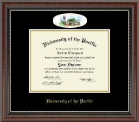 University of the Pacific diploma frame - Campus Cameo Diploma Frame in Chateau