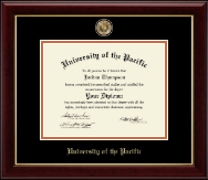 University of the Pacific Masterpiece Medallion Diploma Frame in Gallery