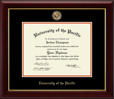 University of the Pacific diploma frame - Masterpiece Medallion Diploma Frame in Gallery