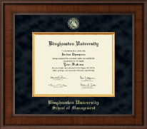 Binghamton University Presidential Masterpiece Diploma Frame in Madison