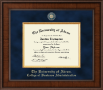 The University of Akron Presidential Masterpiece Diploma Frame in Madison