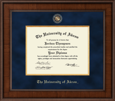 The University of Akron diploma frame - Presidential Masterpiece Diploma Frame in Madison