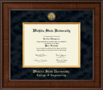 Wichita State University Presidential Masterpiece Diploma Frame in Madison