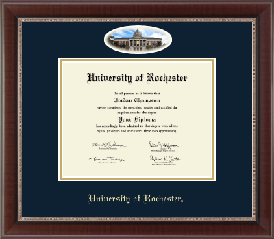 University of Rochester diploma frame - Campus Cameo Diploma Frame in Chateau