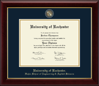 University of Rochester diploma frame - Masterpiece Medallion Diploma Frame in Gallery