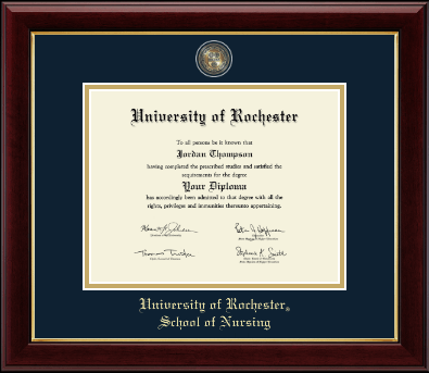 University of Rochester diploma frame - Masterpiece Medallion Diploma Frame in Gallery