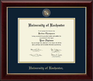 University of Rochester diploma frame - Masterpiece Medallion Diploma Frame in Gallery