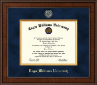 Roger Williams University Presidential Masterpiece Diploma Frame in Madison