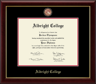 Albright College diploma frame - Masterpiece Medallion Diploma Frame in Gallery