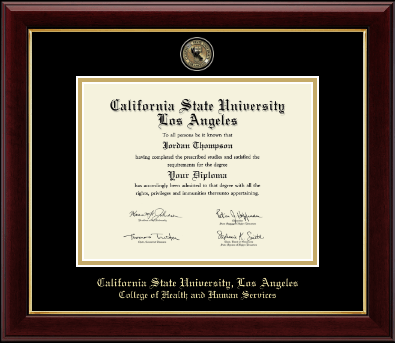 California State University Los Angeles diploma frame - Masterpiece Medallion Diploma Frame in Gallery