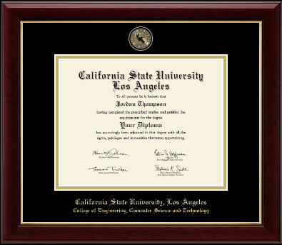California State University Los Angeles diploma frame - Masterpiece Medallion Diploma Frame in Gallery