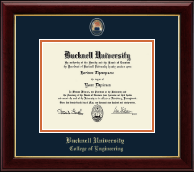 Bucknell University diploma frame - Masterpiece Medallion Diploma Frame in Gallery