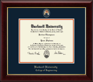 Bucknell University diploma frame - Masterpiece Medallion Diploma Frame in Gallery