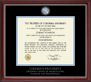 Columbia University diploma frame - Masterpiece Medallion Diploma Frame in Kensington Silver