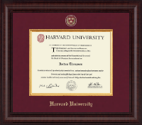 Harvard University Presidential Masterpiece Diploma Frame in Premier