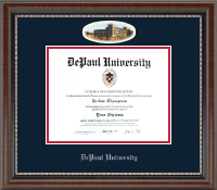 DePaul University Campus Cameo Diploma Frame in Chateau