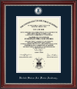 United States Air Force Academy diploma frame - Masterpiece Medallion Diploma Frame in Kensington Silver