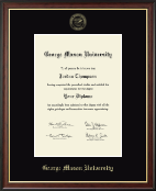 George Mason University diploma frame - Gold Embossed Diploma Frame in Studio Gold