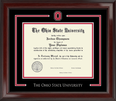 The Ohio State University diploma frame - Spirit Medallion Diploma Frame in Encore