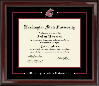Washington State University diploma frame - Spirit Medallion Diploma Frame in Encore