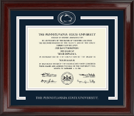 Pennsylvania State University Nittany Lion Diploma Frame in Encore