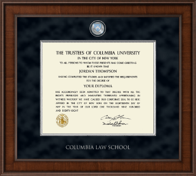 Columbia University diploma frame - Presidential Masterpiece Diploma Frame in Madison