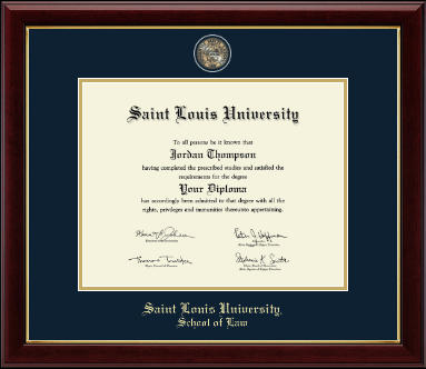 Saint Louis University diploma frame - Masterpiece Medallion Diploma Frame in Gallery