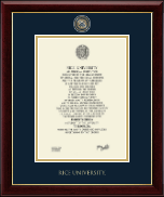 Rice University Masterpiece Medallion Diploma Frame in Gallery
