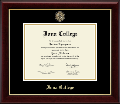 Iona College diploma frame - Masterpiece Medallion Diploma Frame in Gallery