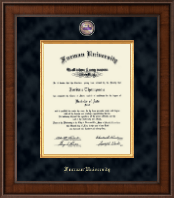 Furman University Presidential Masterpiece Diploma Frame in Madison