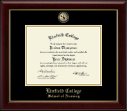 Linfield College Masterpiece Medallion Diploma Frame in Gallery
